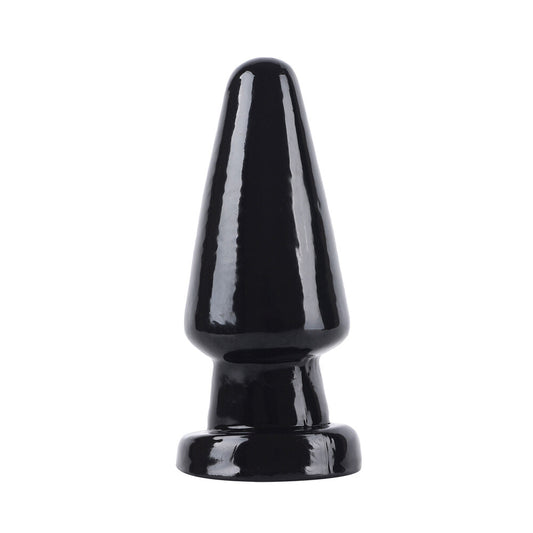 Hidden Desire Black Extreme Cone Head Butt Plug 6.6 Inches