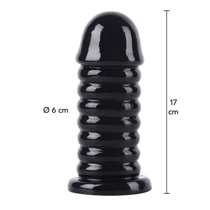 Hidden Desire Black Butt Plug Bold Large 6.5 Inches