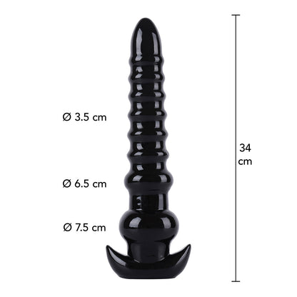 Hidden Desire Black Extreme Butt Plug XXL 13.1 Inches