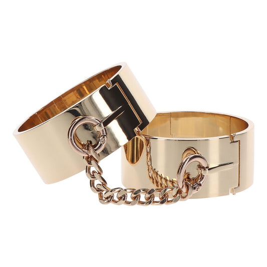 TABOOM Rose Gold Dona Slave Wrist Cuffs Durable Metal