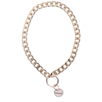 TABOOM Rose Gold Dona Statement Collar for Unisex Fashion