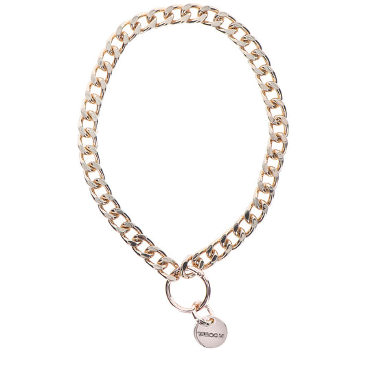 TABOOM Rose Gold Dona Statement Collar for Unisex Fashion