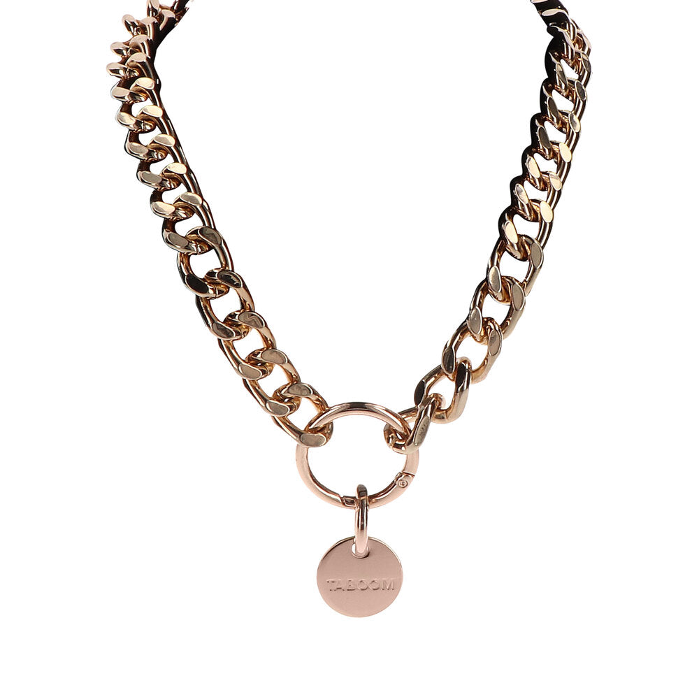 TABOOM Rose Gold Dona Statement Collar for Unisex Fashion