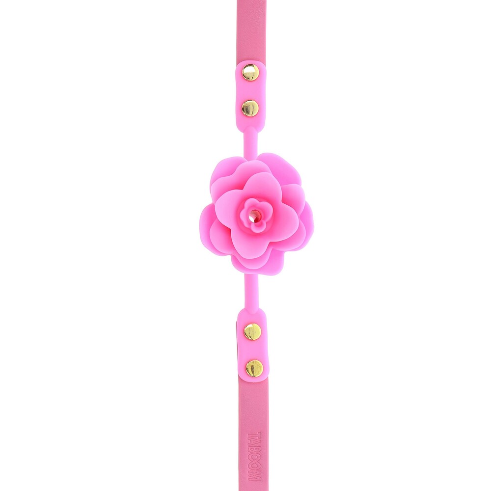 Taboom Pink Rose Ball Gag with Adjustable Strap