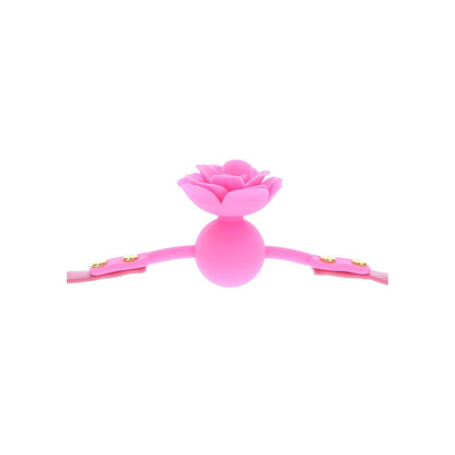 Taboom Pink Rose Ball Gag with Adjustable Strap