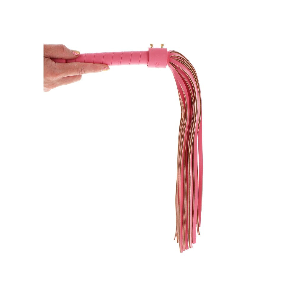 Taboom Pink Vegan PU Leather Malibu Whip for Bondage Play
