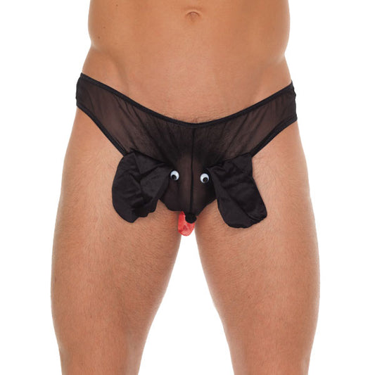Stylish Essentials Mens Black Animal Pouch Underwear