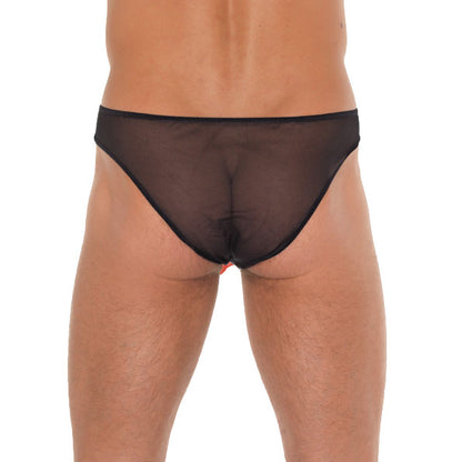Stylish Essentials Mens Black Animal Pouch Underwear