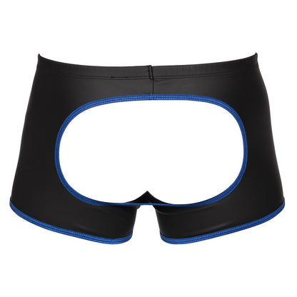 Svenjoyment Royal Blue Open Back Matte Pants with Holes