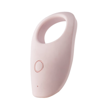 Vivre Chic Pink Vibrating Cockring with Rose Gold Accent