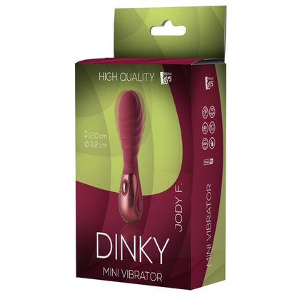 Dinky Jody F Pink Mini Vibrator with Stimulating Ridges