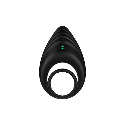 Nexus Black Silicone Enhance Vibrating Cock and Ball Ring