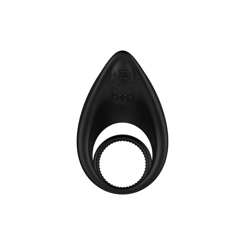 Nexus Black Silicone Enhance Vibrating Cock and Ball Ring