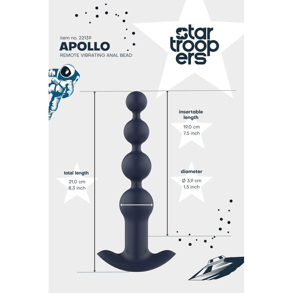 Startroopers Apollo Remote Vibrating Anal Beads

