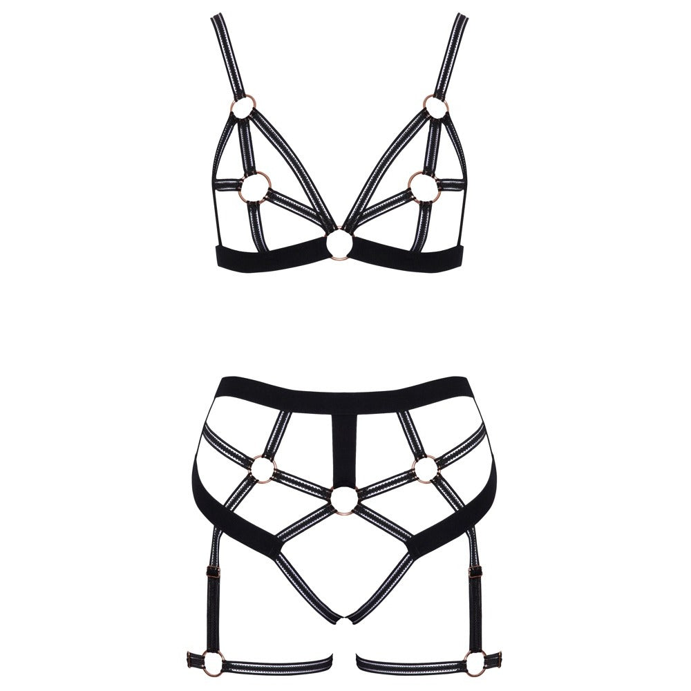 Cottelli Bondage Strappy Bra Set
