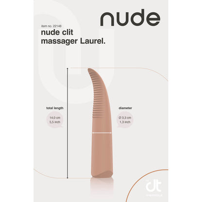 Nude Laurel Pink Mini Travel Massager with 10 Patterns
