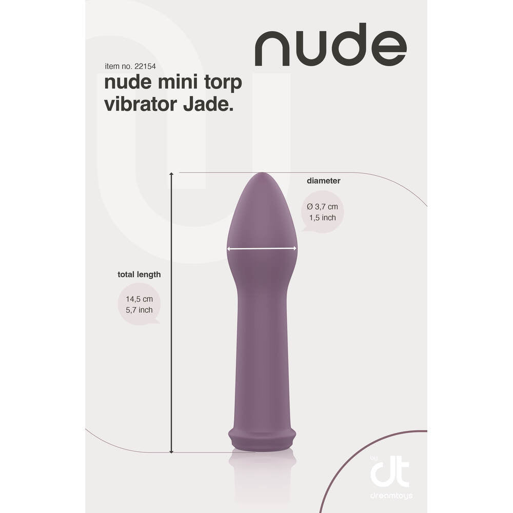 Nude Jade Green Mini Torpedo Vibrator with 10 Vibrations