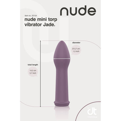 Nude Jade Green Mini Torpedo Vibrator with 10 Vibrations
