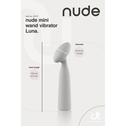 Nude Luna Pink Mini Wand Vibrator with 10 Vibrations