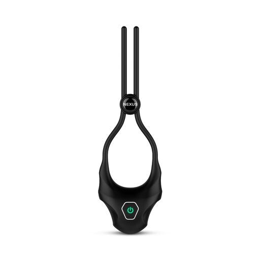 Nexus Black Adjustable Lasso Cockring with Vibrating Modes