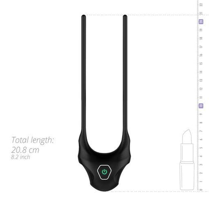 Nexus Black Adjustable Lasso Cockring with Vibrating Modes