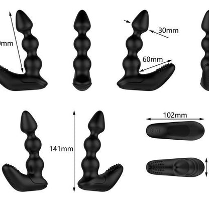 Nexus Black Remote Control Flexible Prostate Massager