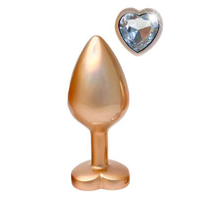 Elegant Pleasure Gold Pearl Butt Plug Medium