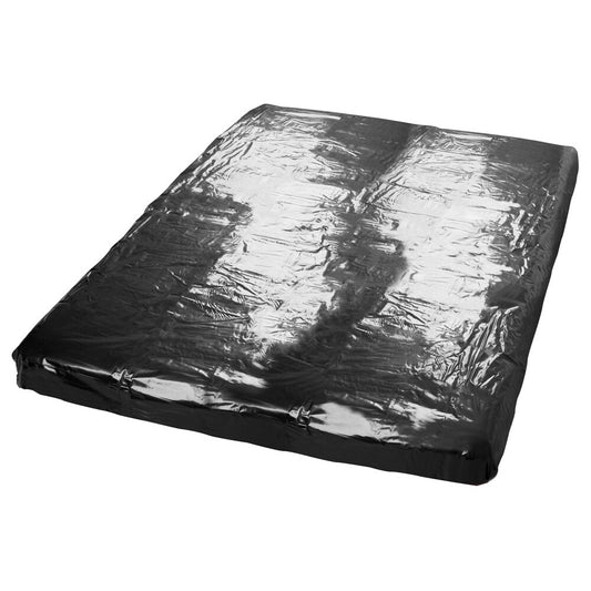 Pleasure Essentials Shiny Black PVC Kingsize Bed Sheet