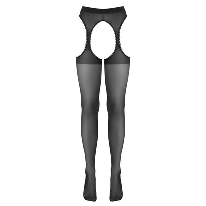 Cottelli LEGWARE Black Suspender Stockings with Seam