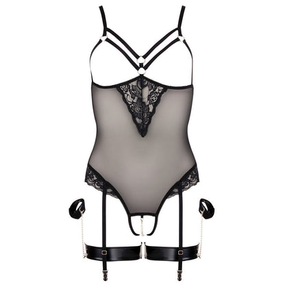 Cottelli Black Bondage Body with Adjustable Straps