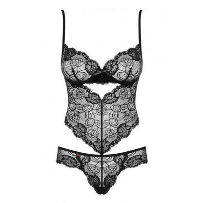 Obsessive Black Lace Alluria Underwire Teddy