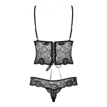 Obsessive Black Lace Alluria Underwire Teddy