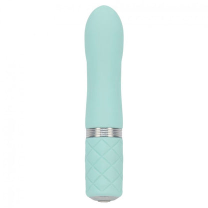 Pillow Talk Teal Flirty Rechargeable Bullet with Swarovski Button
