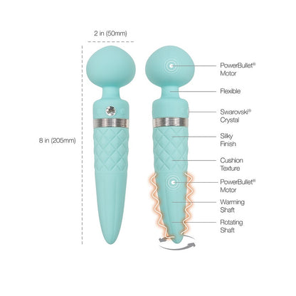 Pillow Talk Pink Sultry Wand Massager with Warming Function