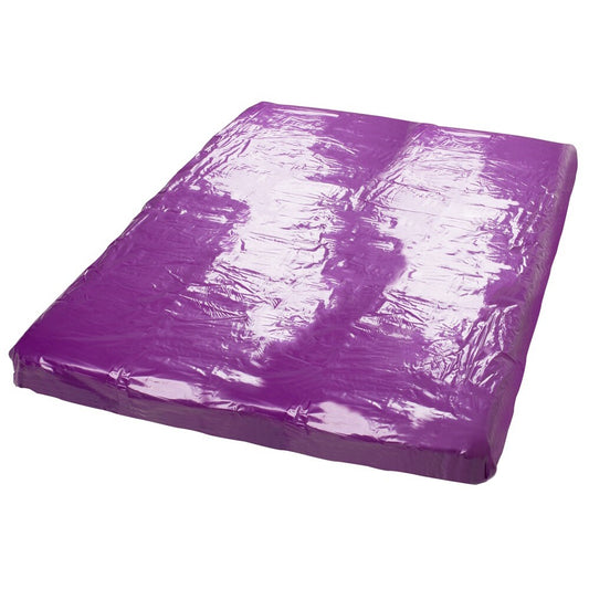 Fetish Collection Purple Vinyl Bedsheets for Intimate Experiences