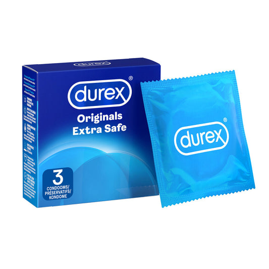 Durex Extra Safe Thicker Latex Condoms Extra Lubricated 3 Pack