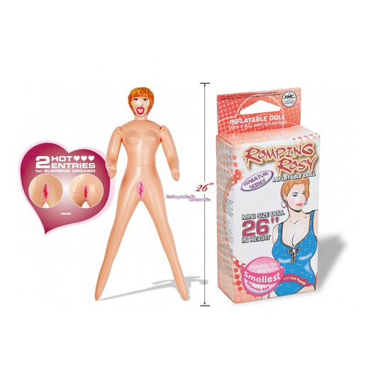 Romping Rosy Pink Inflatable Fun Compact Pleasure Doll