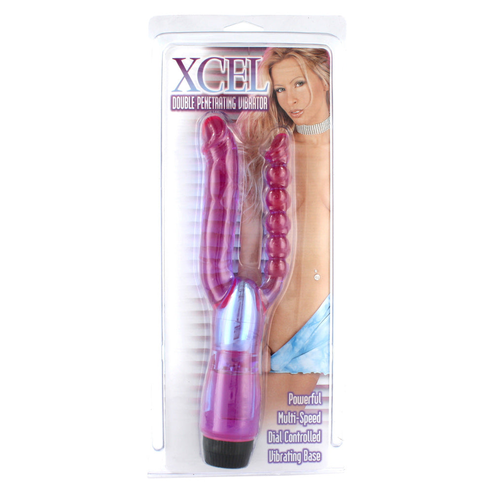 XCEL Black Dual Penetrating Vibrator with Multi-Speed Control