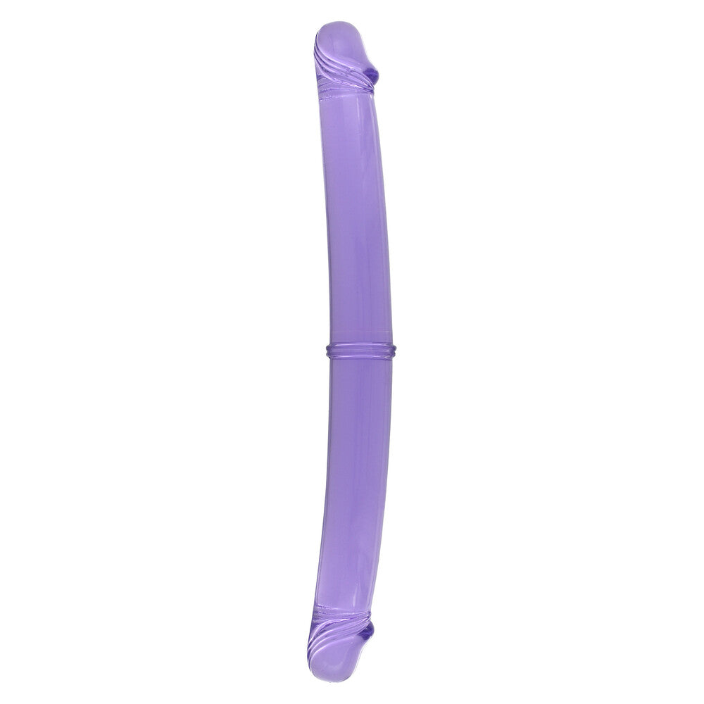 Twinzer Purple 12 Inch Double Ended Jelly Dong