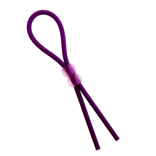 Tight Spot Black Silicone Twin Beads Cock Ring
