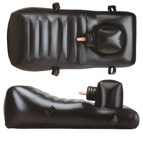 Louisiana Lounger Black Inflatable Recliner Sex Machine