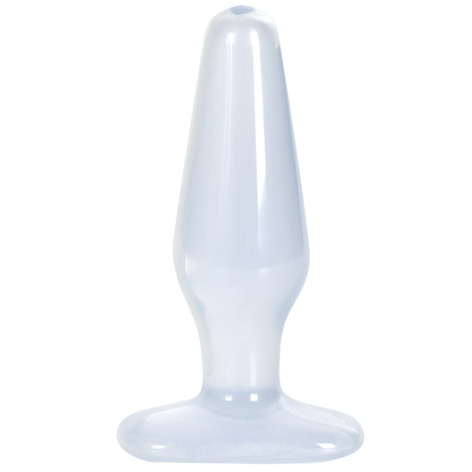 Expert Pleasure Clear Jelly Medium Butt Plug 5.5 Inches