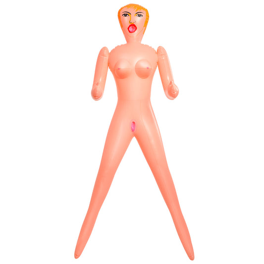 Becky Flesh-Colored Beginner Love Doll with Three Holes