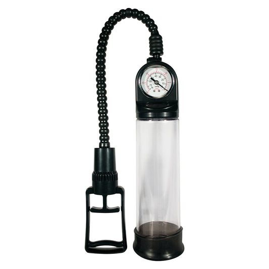 ToyJoy Clear Power Pump with Comfort Ring and Pressure Gauge