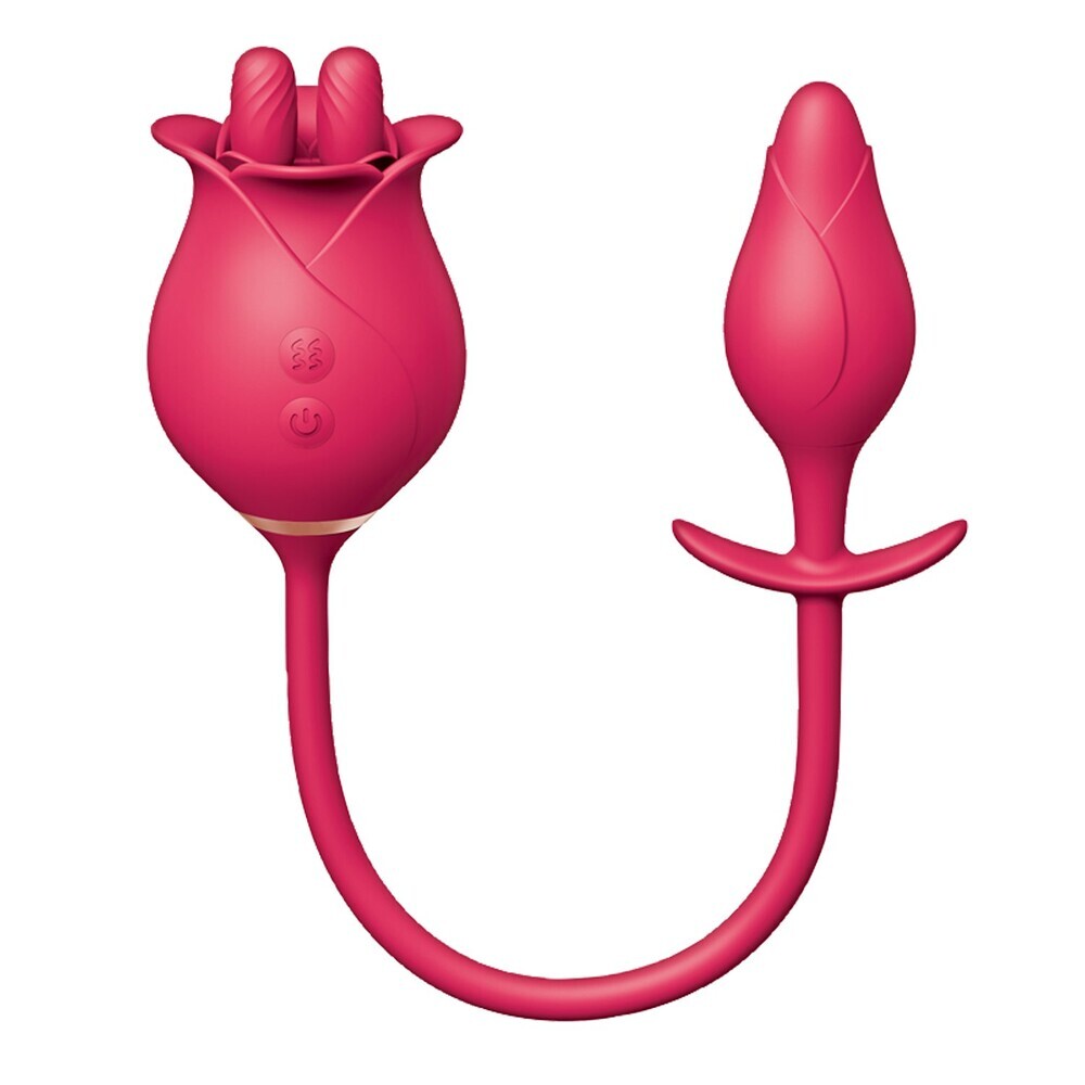 Nasstoys Pink Clit-Tastic Tulip Massager and Pleasure Plug Set