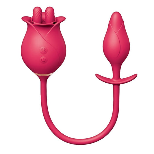 Nasstoys Pink Clit-Tastic Tulip Massager and Pleasure Plug Set