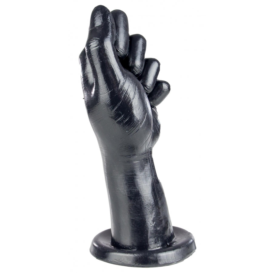 Explore Pleasure Black Fist Dildo with Flat Base