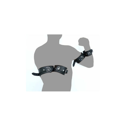 Genuine Leather Red Forearm Shackles for Submission