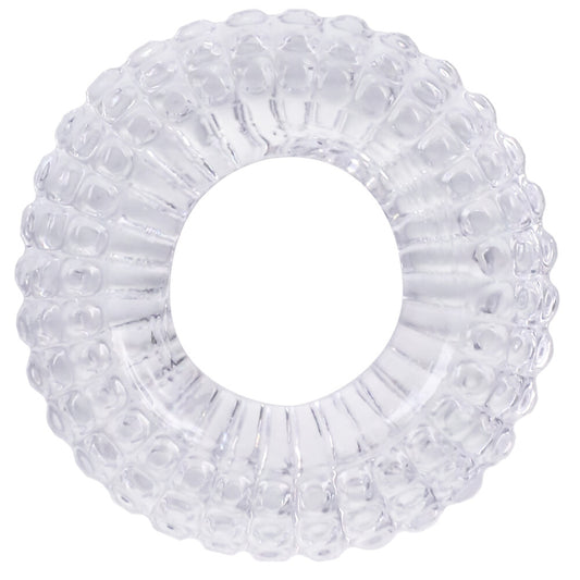 PleasurePro Black Radial Cock Ring with Texture