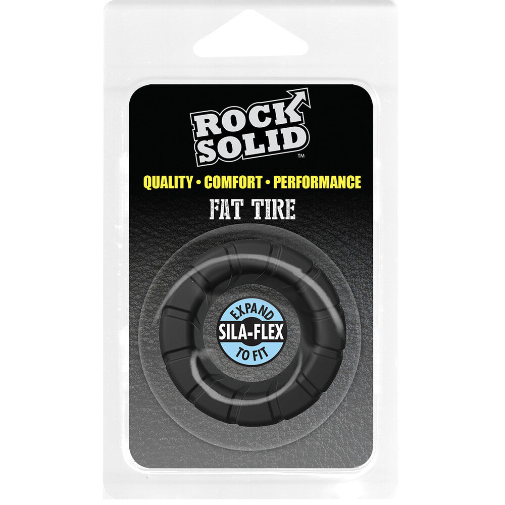 Doc Johnson Black Fat Tire Cock Ring for Enhanced Stimulation